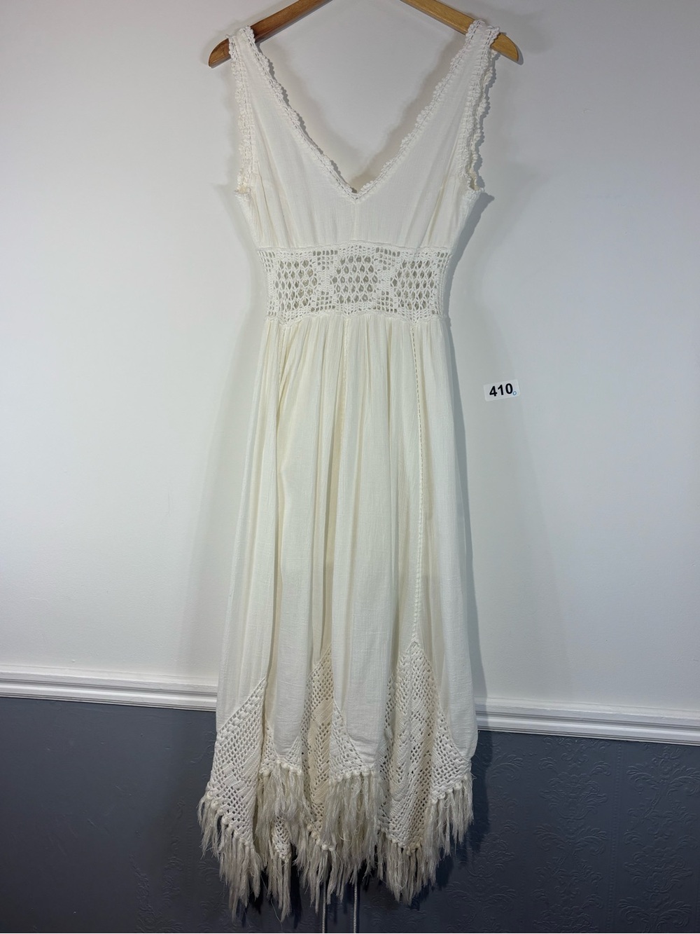 Free people White Moon Diamond Maxi Dress Size XS - Picture 4 of 13